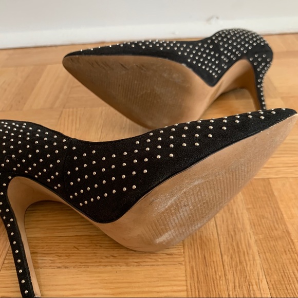 Aldo Studded Stilettos Black Heels - Picture 4 of 8